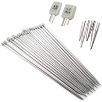 Los mejores  - Anyasen Agujas de Tejer 11 pares Acero Inoxidable Kit Agujas de punto para Suéter Proyecto de Encajes y Flores 11 size…